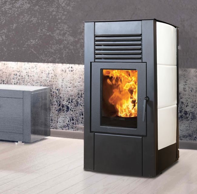 Small-sized pellet stove model Fortuna 8.5 kW