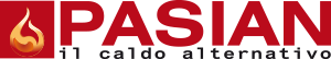 pasian, stufe a pellet, logotipo